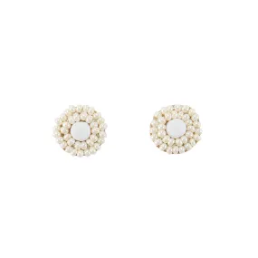 Small Kifungo Earrings - PEARL