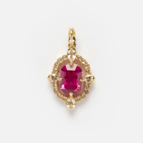 Solid Gold 2024 July Capsule Vintage Inspired Ruby Charm