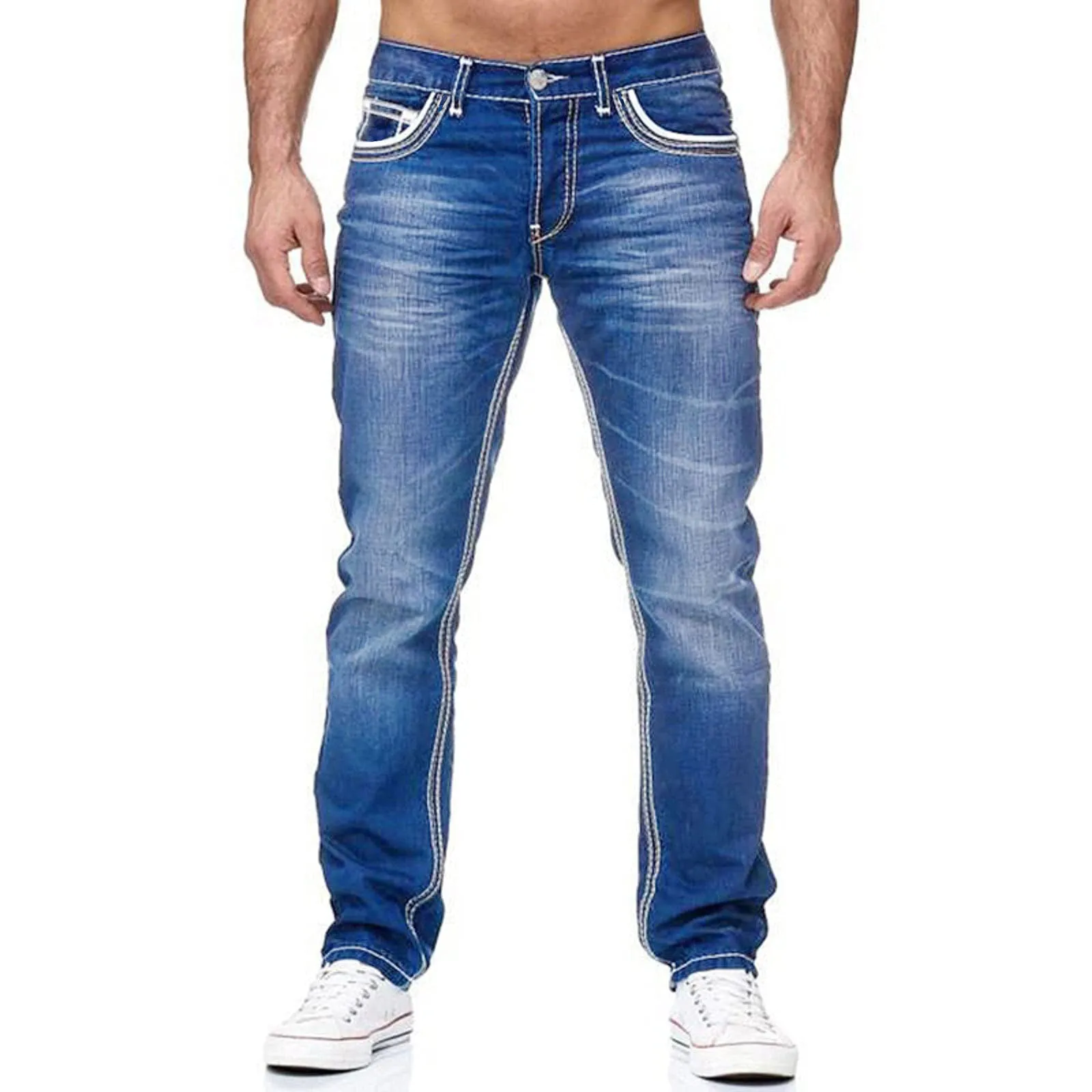 Straight Leg Loose Denim Jeans Streetwear