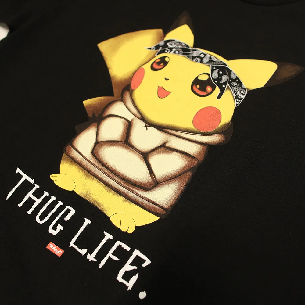 Thug Life IV Pikachu Black Tee