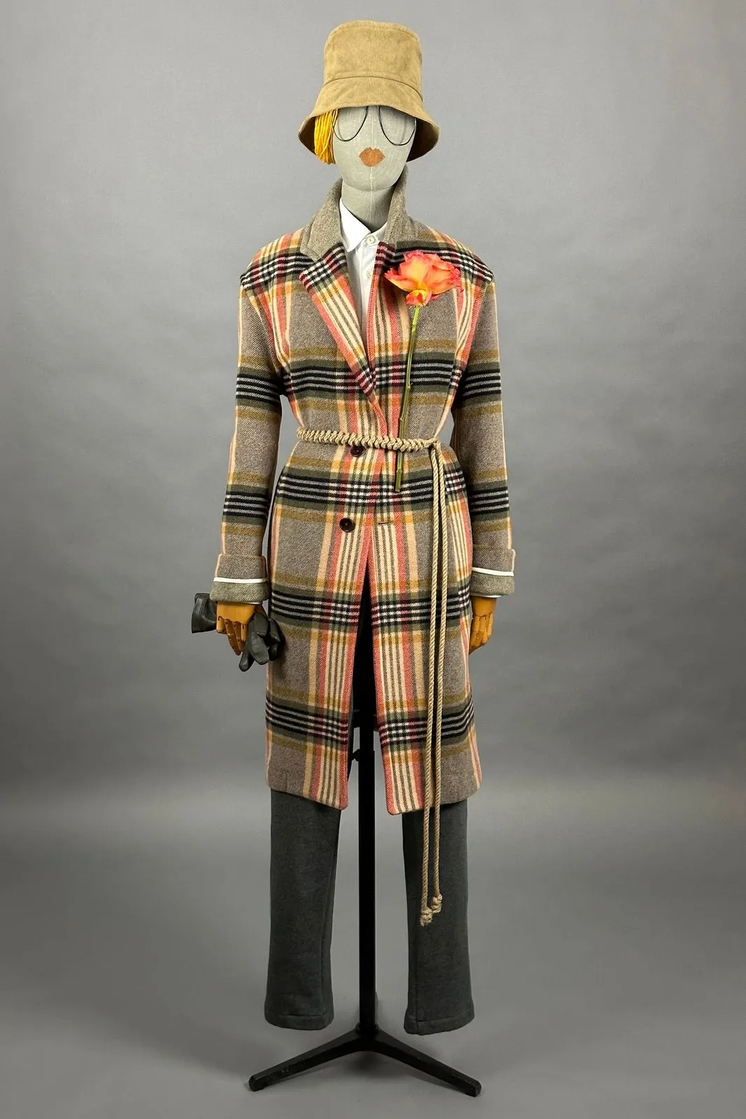 walking coat harbor plaid