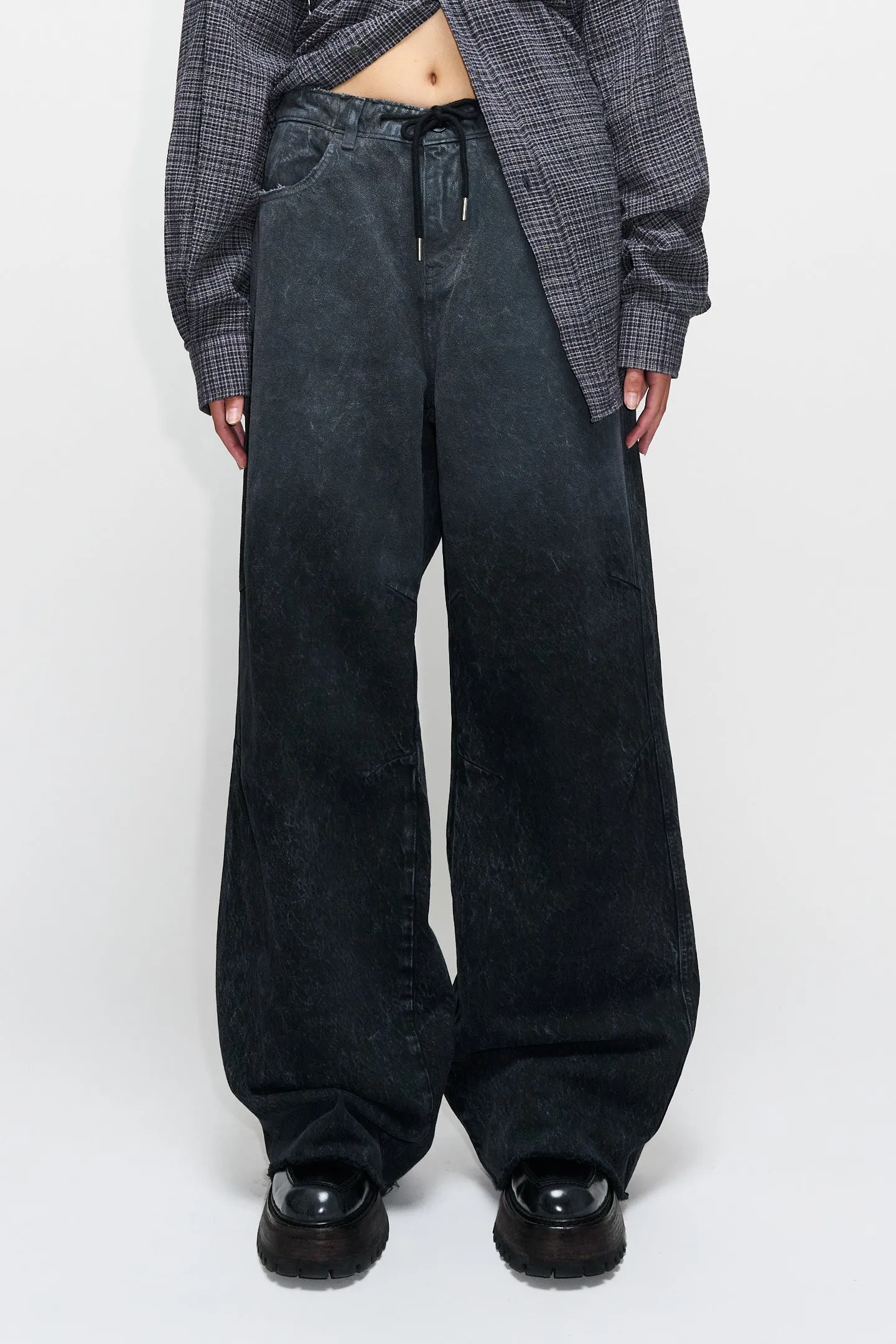 Wide Drawstring Trousers