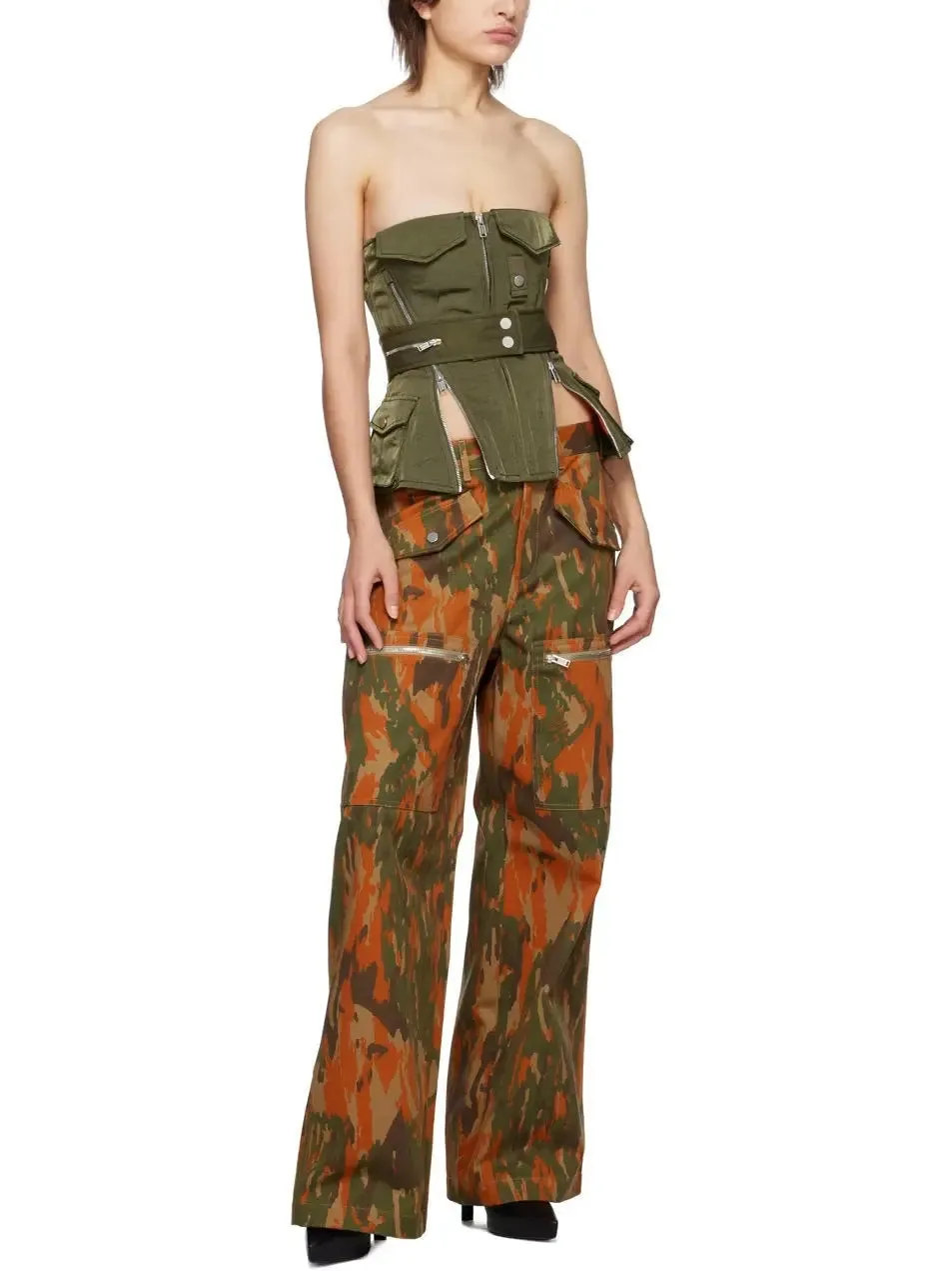 Women’s Camouflage Slouchy Pocket Trousers