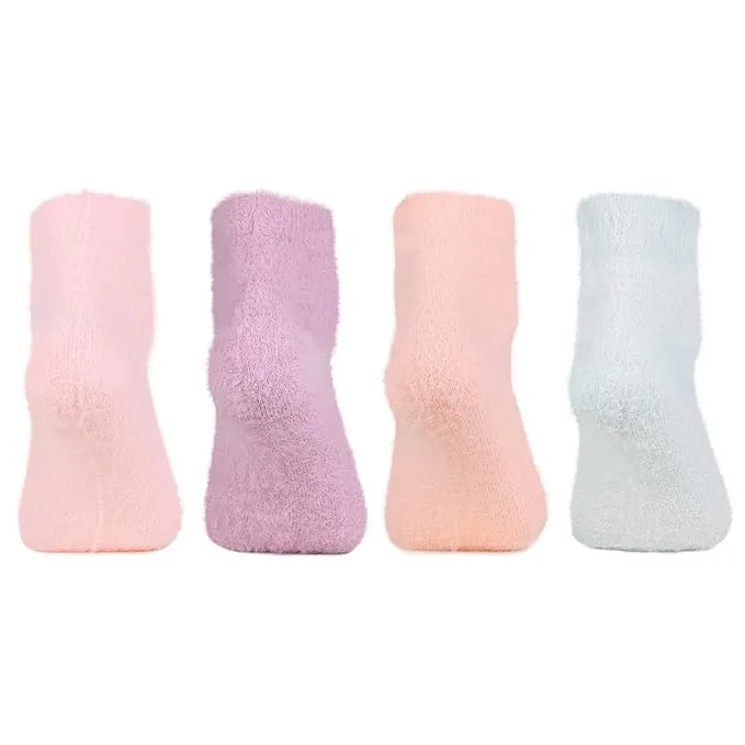 Women's Feather-Lite Fur Socks - Pack Of 4